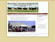 Tablet Screenshot of marysvillelivestock.com